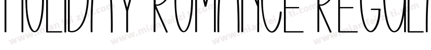 Holiday Romance Regular字体转换